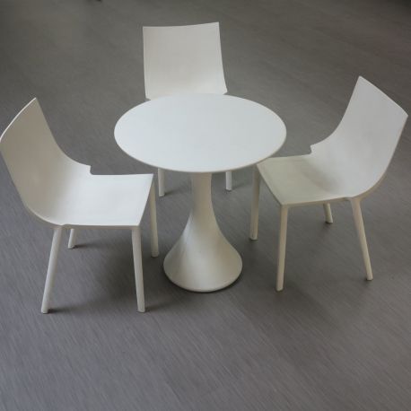 table et chaises driade Blanc