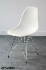 vitra plastic side chair eames chaise