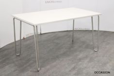 table bureau blanc acier occasion
