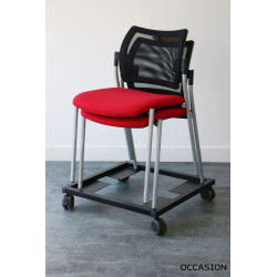 Chariot pour chaises empilables