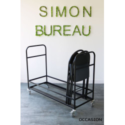 Chariot roulant pour chaises pliantes