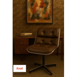 Fauteuil Knoll Pollock - cuir
