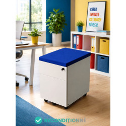 Caisson sur roulettes avec assise 