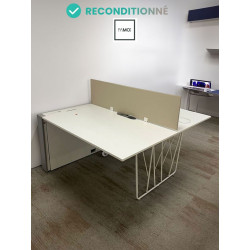 Bureaux partagés blancs