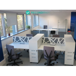 Bureau partagé 4 postes - reconditionné