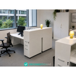 Bench blanc reconditionné avec cloison