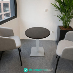 Table ronde wenge reconditionnée