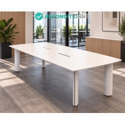 Table de réunion blanche pas cher