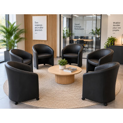 Chaise d'accueil EN CUIR