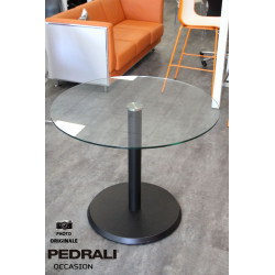 Table Pedrali en verre