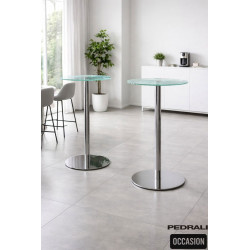Table ronde en verre 