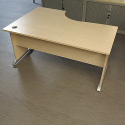 Bureau retour bois clair