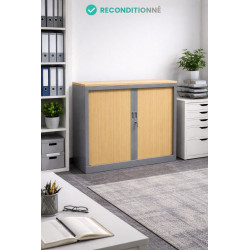 Armoire basse rideaux 