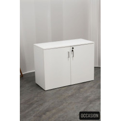 Armoire basse blanche