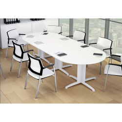 Table de bureau ovale 8 personnes