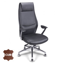 Fauteuil manager cuir 