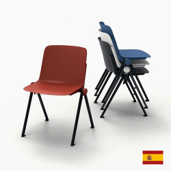 Chaise collectivité empilable