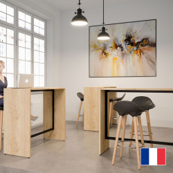 Table haute coworking