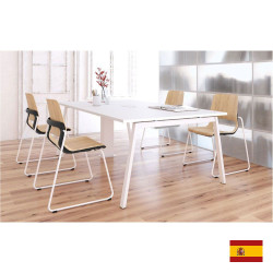 Table réunion métallique