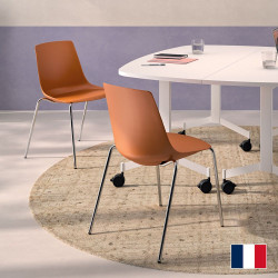 Chaises polypropylène empilables