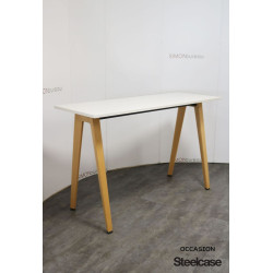Table haute blanche Steelcase