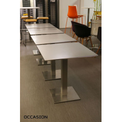 Table cafétéria en inox