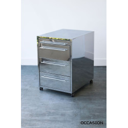 Caisson acier chromé