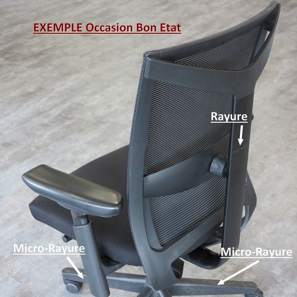 Fauteuil de bureau d'occasion et ses niveaux d'état