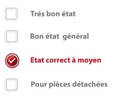 Niveau Occasion Etat correct à moyen 