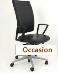 fauteuil KLOBER cuir noir