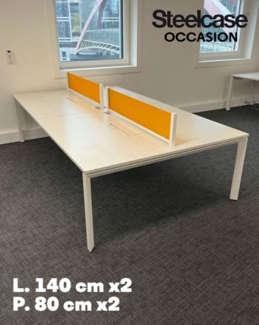 bureau bench 4 postes occasion steelcase