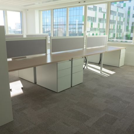 bureaux partagés open space bench