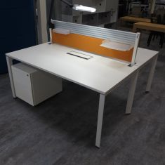 bureau double blanc occasion 