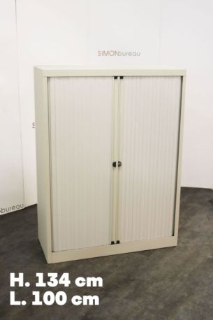 armoire métallique pas cher blanche monobloc 