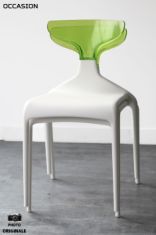 chaise empilable pas cher punk green