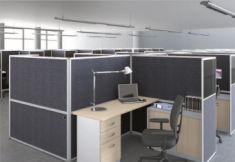 cloison bureau tissu vitré