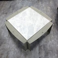 table marbre occasion acier