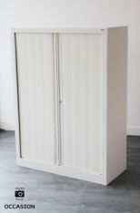 armoire métallique monobloc occasion blanc