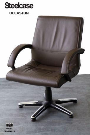 vintage fauteuil cuir pas cher steelcase