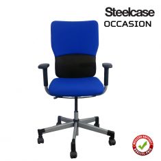 fauteuil occasion let's b steelcase bleu ergonomique