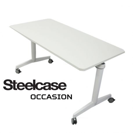 steelcase table basculante roulettes