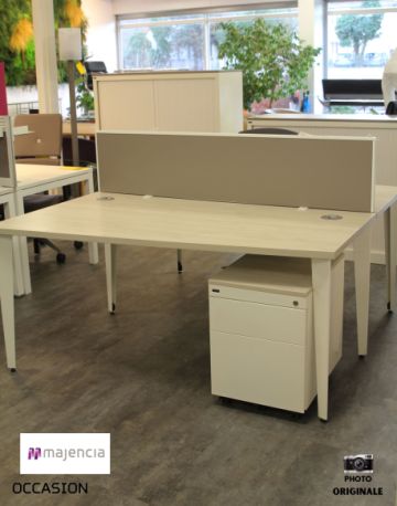 bureau coworking bench 2 postes majencia