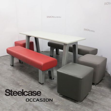 Table et banc B-Free Steelcase