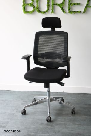 fauteuil occasion têtière mal de dos noir