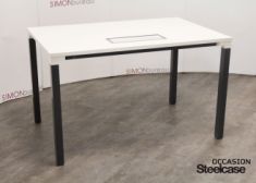 bureau blanc 120cm occasion Steelcase