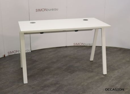 bureau blanc 120cm occasion Steelcase