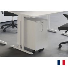 caisson mobile roulettes porte battante 