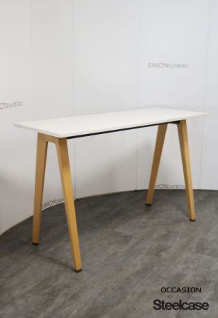 table blanche haute Steelcase pas cher