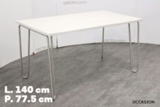 table bureau blanc acier occasion