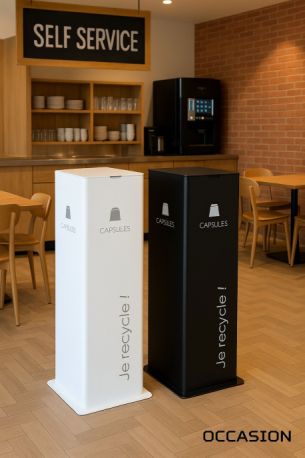 corbeille capsules café poubelle recyclage